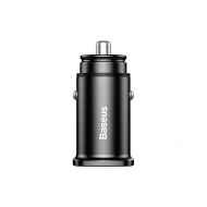 Square metal A+A 30W Dual QC3.0 Quick Car Charger(QC3.0、SCP、AFC) CCALL-DS01