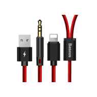 L34 Lightning to 3.5mm & USB Charging Audio Cable