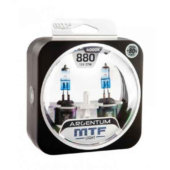 Галогеновая лампа MTF Argentum+80% H27-880 12V 27W 4000к