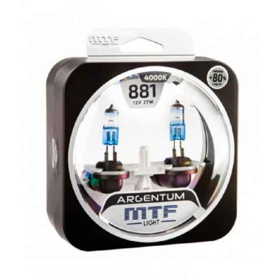 Галогеновая лампа MTF Argentum+80% H27-881 12V 27W 4000к