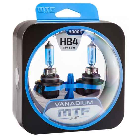 Галогеновая лампа MTF Vanadium HB4 9006 12V 55W 5000К