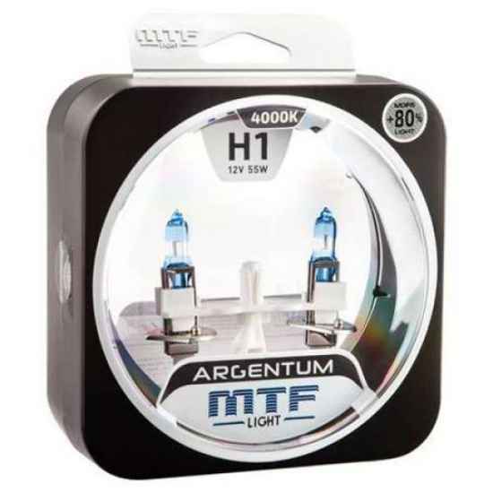 Галогеновая лампа MTF Argentum+80% H1 12V 55W 4000к