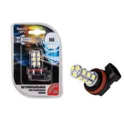 H8- 18SMD 5000K +50% 300 Lm
