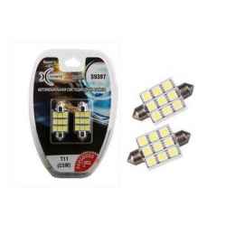 T11 C5W+50% S9397 9SMD +50% 39мм, 180Lm