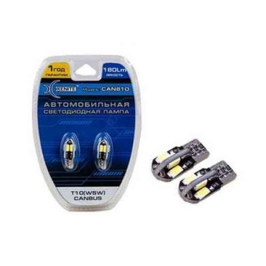 Автосвет XENITE T10 W5W CANBUS CAN810 8SMD +50% 180Lm