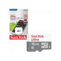 SanDisk Ultra microSDHC Class 10 UHS-I 80MB/s 16GB